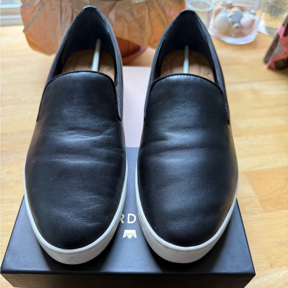 Birdies Black Slip-On Sneakers